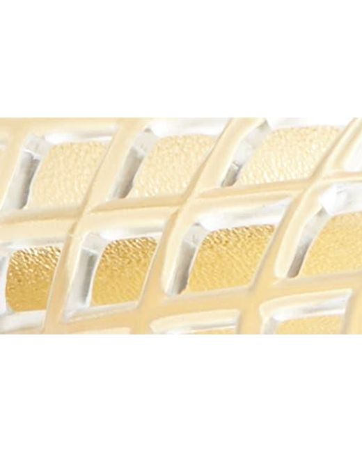 Jeffrey Campbell White Lattix Ankle Strap Jelly Sandal