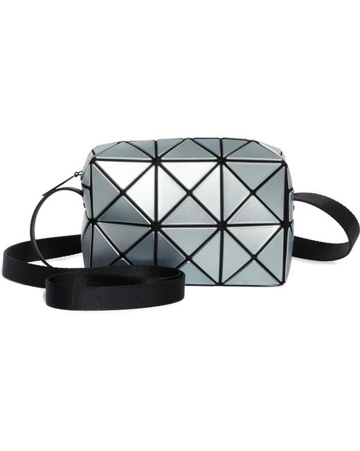 Issey Miyake Blue Cuboid Metallic Crossbody Bag