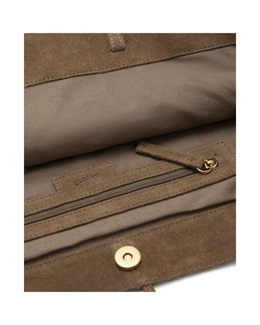Mango Brown Suede Shopper Bag
