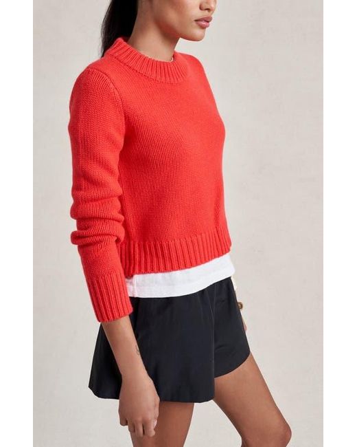 La Ligne Red Solid Mini Marin Sweater