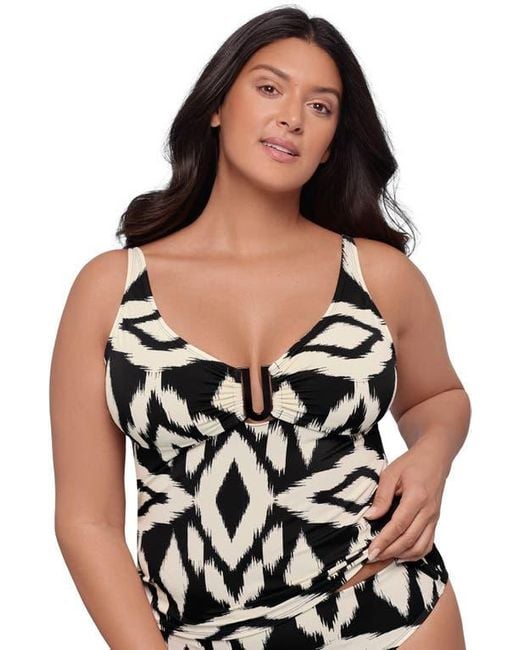 S3 Black U-Wire Adjustable Tankini Swim Top