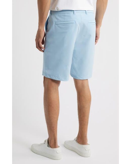 Mizzen+Main Blue Helmsman Flat Front Performance Golf Shorts for men