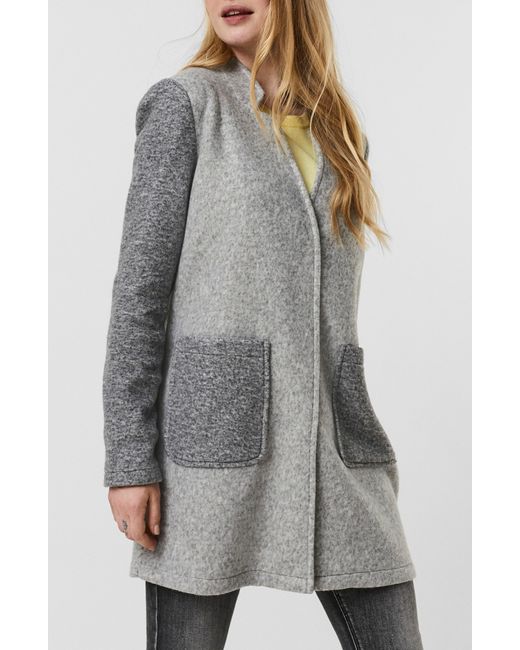 Vero Moda Sofia Colorblock Recycled Polyester Blend Jacket in Gray | Lyst