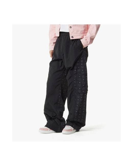 MCM Black Monogram Cargo Pants for men
