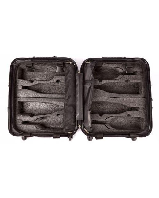 VinGardeValise Brown Petite 8-Bottle Wine & Spirits Suitcase