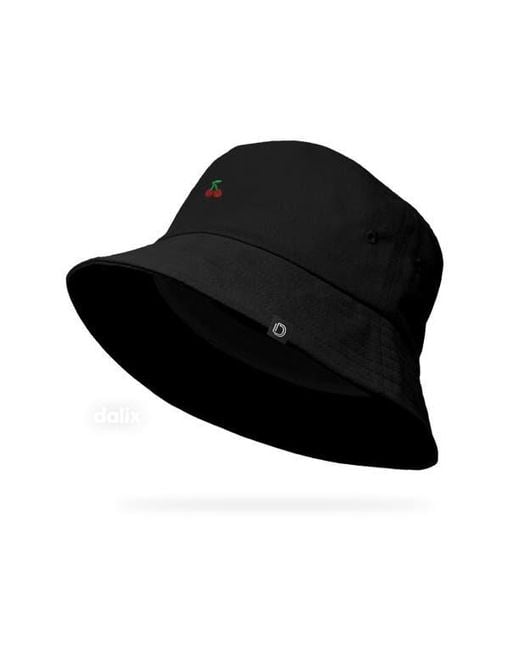 Alix Black Lil Cherry Bucket Hat