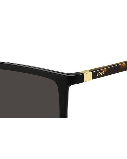 Boss Black 56mm Flat Top Sunglasses for men
