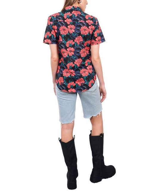 WILDFANG Red The Essential Button Up
