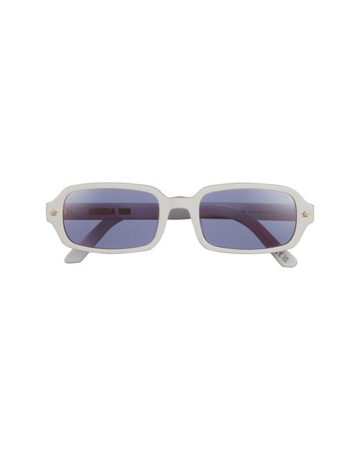 Dior Blue Pacific S3I 52Mm Rectangular Sunglasses