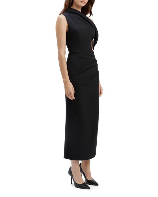 Bardot Black Maeve One-shoulder Gown