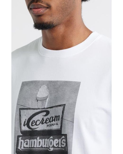 ICECREAM White Dive Graphic T-Shirt for men