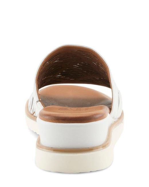 Spring Step White Zali Slide Sandal