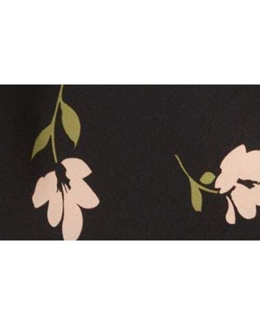 BP. Black Floral Tie Strap Minidress