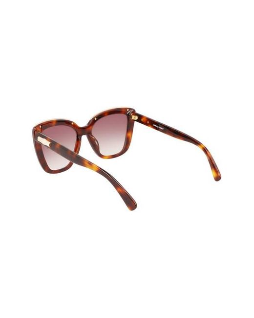 Longchamp Pink Roseau 53Mm Gradient Rectangle Sunglasses