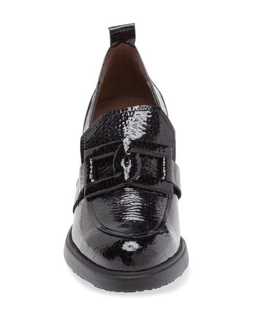 Wonders Black Loafer Pump