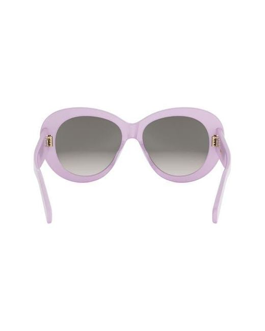 Céline Gray Triomphe 55Mm Gradient Butterfly Sunglasses