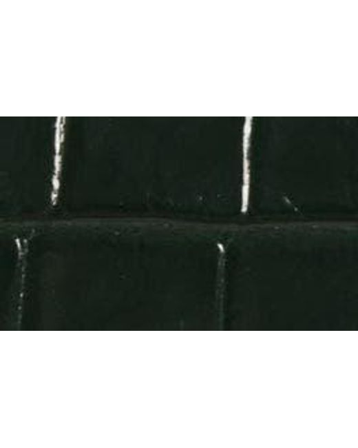 Jacquemus Black Le Chiquito Long Croc Embossed Leather Convertible Bag