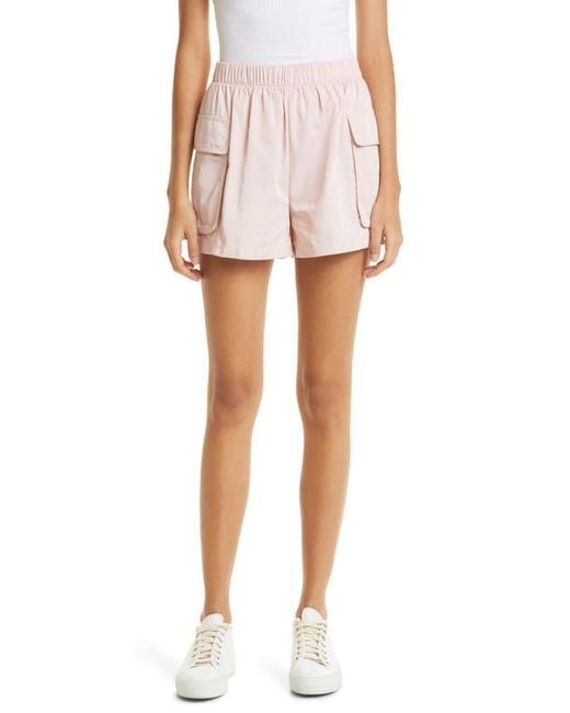 ATM White Pull-On Cargo Shorts