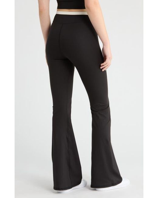PacSun Black Contrast Crossover Flare Leggings