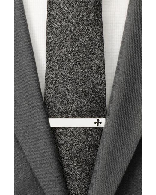 Cufflinks Inc. White Fleur De Lis Tie Bar for men