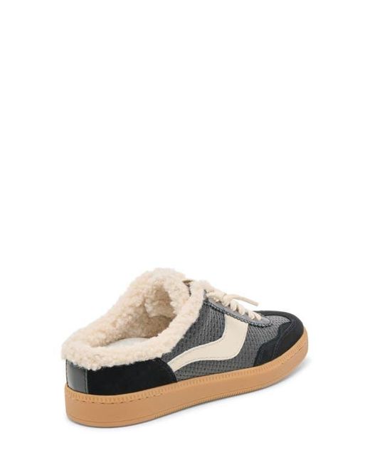 Dolce Vita White Notice Faux Shearling Sneaker