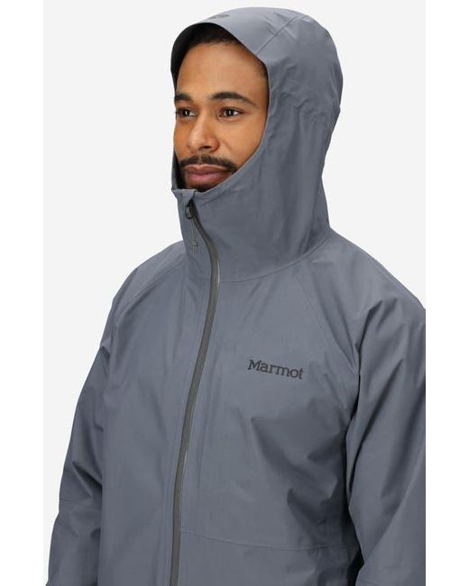 Marmot Gray Waypoint Gore-Tex Waterproof Hooded Jacket for men