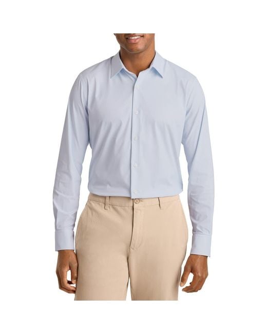 Bonobos Blue Tech Slim Fit Performance Button-Up Shirt for men