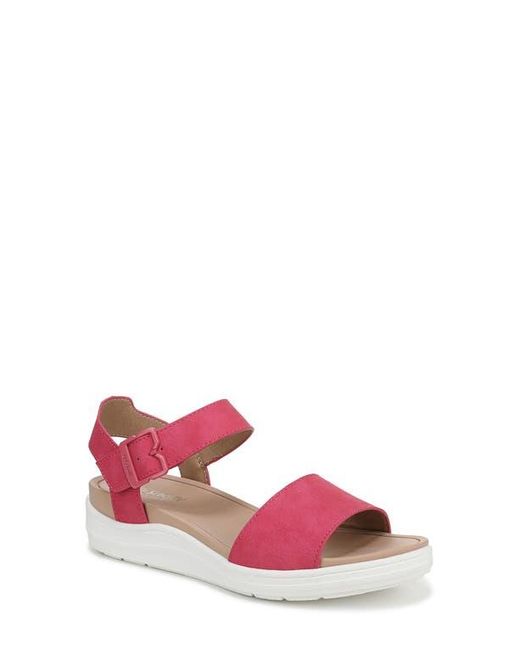 Dr. Scholls Pink Time Off Sky Ankle Strap Platform Sandal