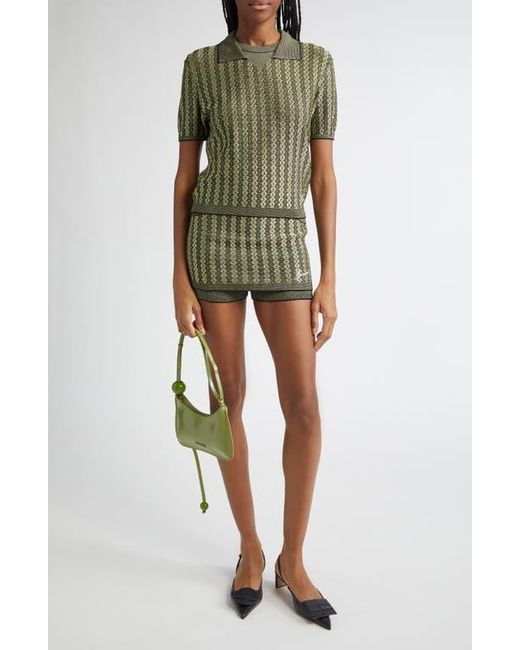 Jacquemus Green Le Polo Marino Polo