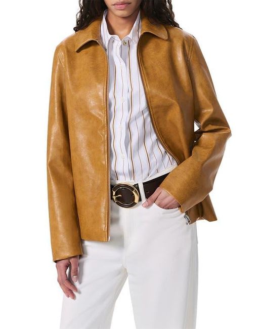 Rag & Bone Brown Jordie Faux Leather Jacket