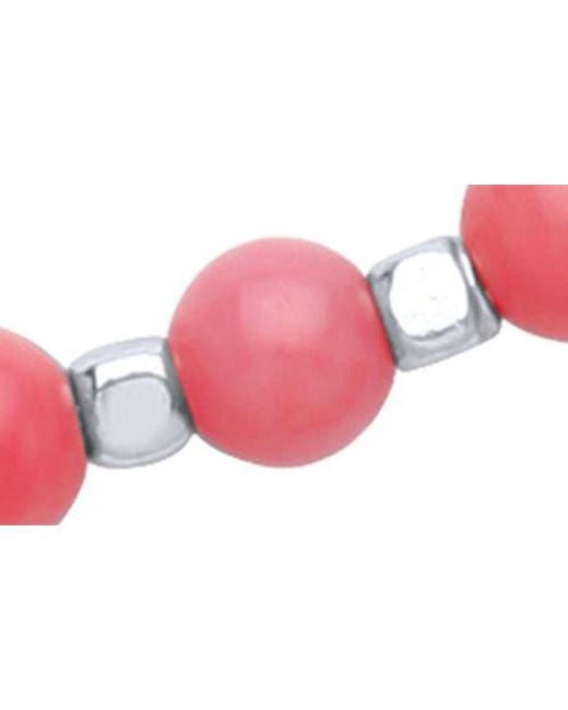 Estella Bartlett Red Amelia Beaded Slide Bracelet