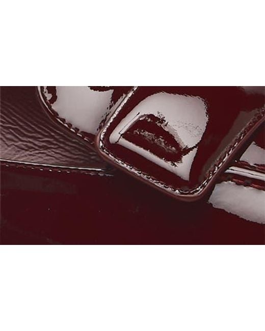 Stuart Weitzman Brown Sovinnie Patent Loafer Flat