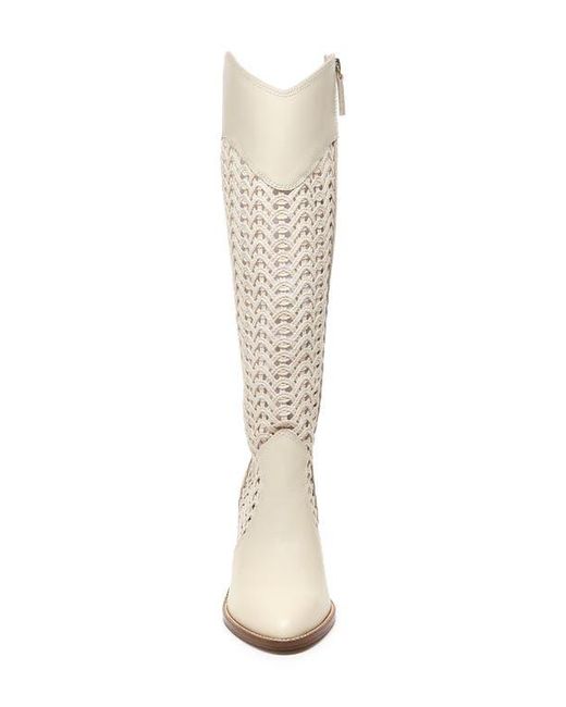 Kelsi Dagger Brooklyn White Echo Knee High Boot