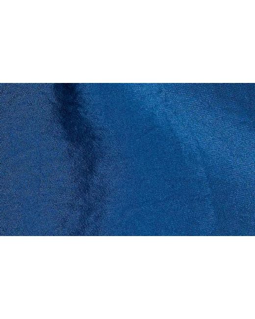 DKNY Blue Rumpled Voile Pull-On Pants