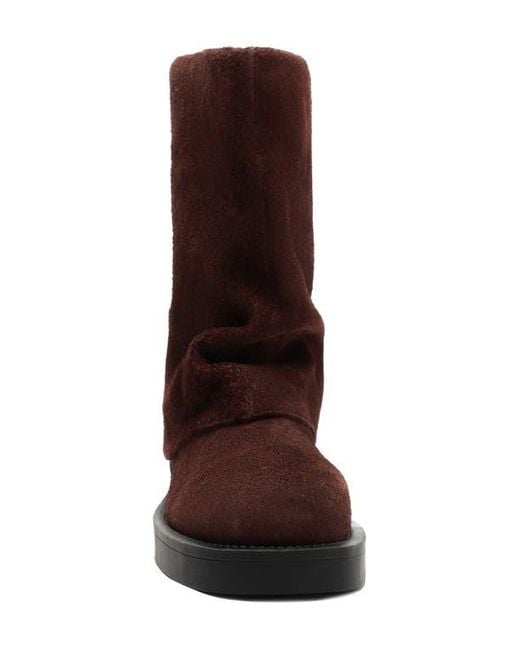 SCHUTZ SHOES Women's Brown Keira Cloak Boot