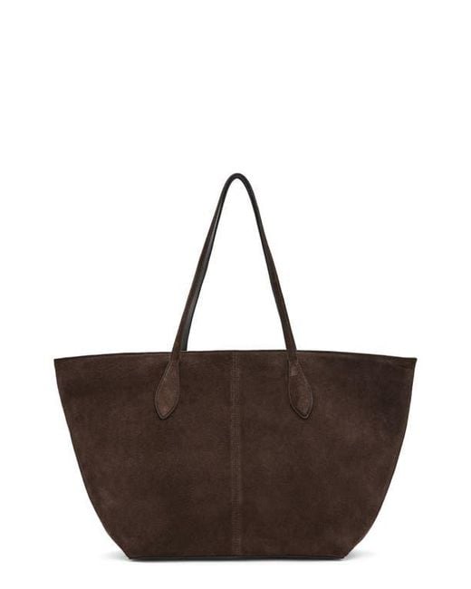 Mango Brown Suede Shopper Bag