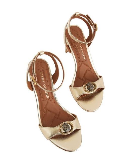 Kurt Geiger Metallic Chelsea Ankle Strap Sandal
