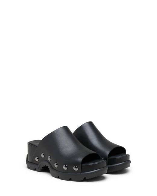 Sorel Black Roam'N Slide Platform Sandal