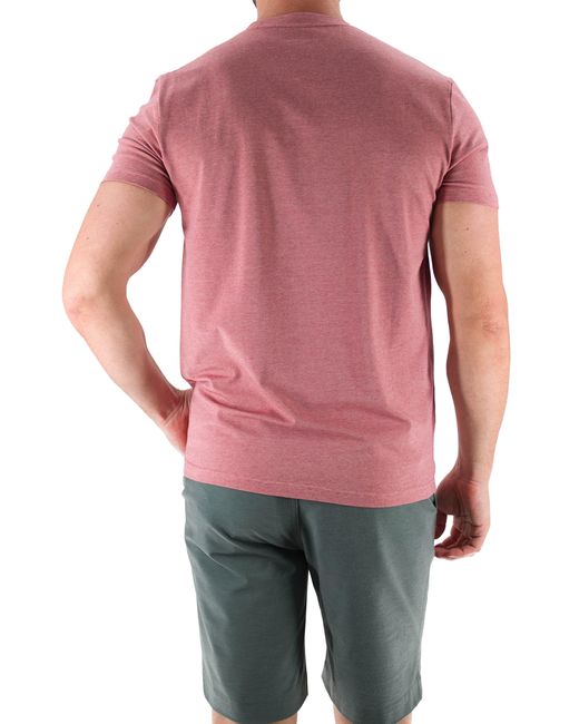 DEVIL-DOG DUNGAREES Pink Feeder Stripe T-shirt for men