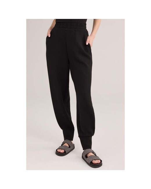 Varley Black The Slim Cuff Doublesoft Pants