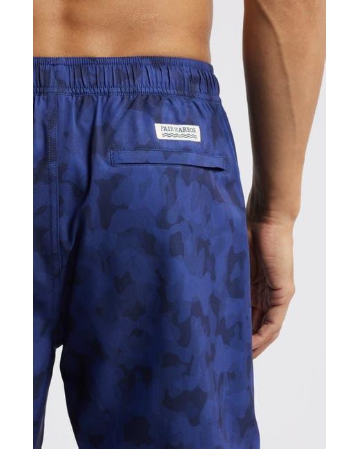 Fair Harbor Blue The Anchor Swim Trunks for men