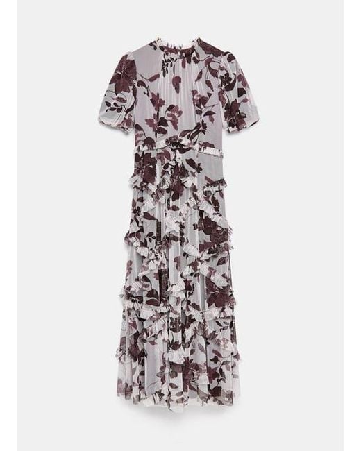 Mint Velvet Red Floral Printed Maxi Dress