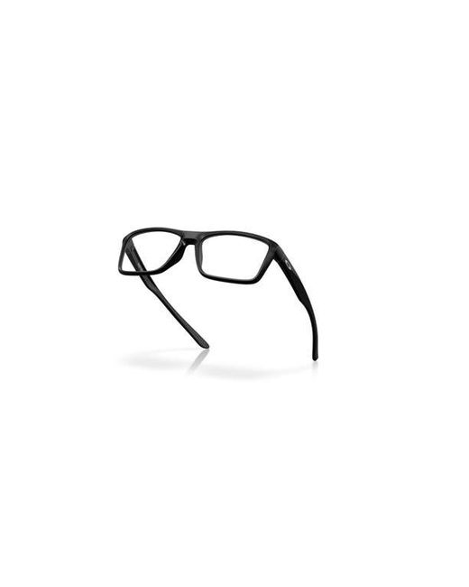 Oakley Black 55Mm Rectangle Optical Glasses for men