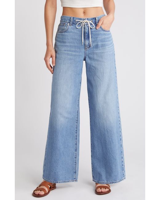 Madewell Blue Superwide Leg Jeans