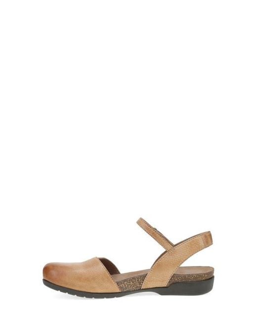 Dansko White Rowan Flat