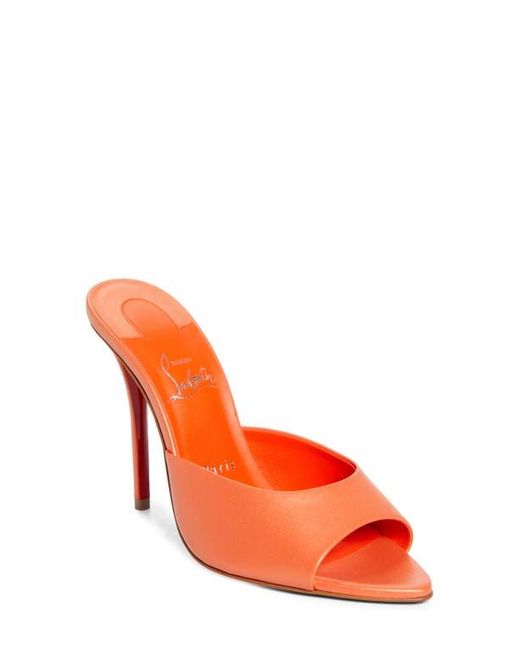 Christian Louboutin Women's Orange Miss Z Pointed Toe Sandal
