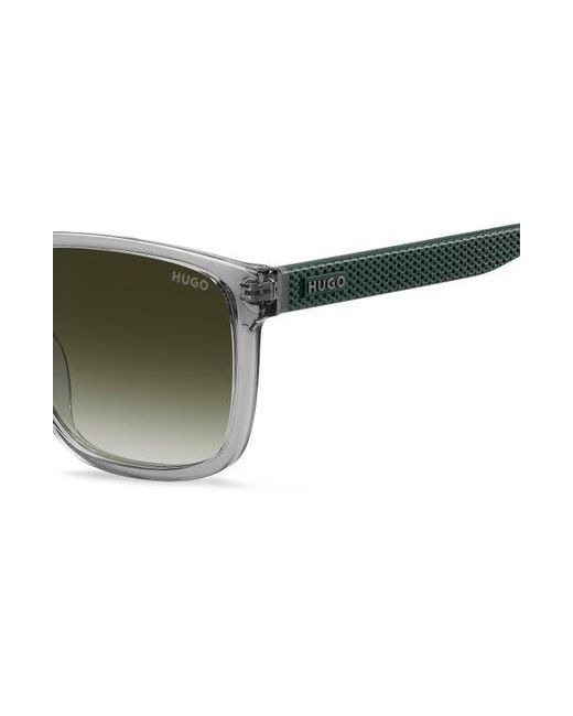 HUGO Green 56Mm Gradient Rectangular Sunglasses for men