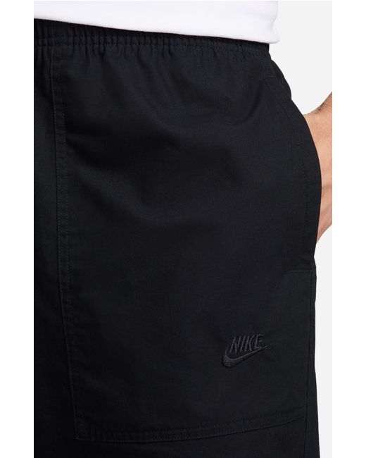 Nike Black Sportswear Club Barcelona Woven Cotton Pants for men