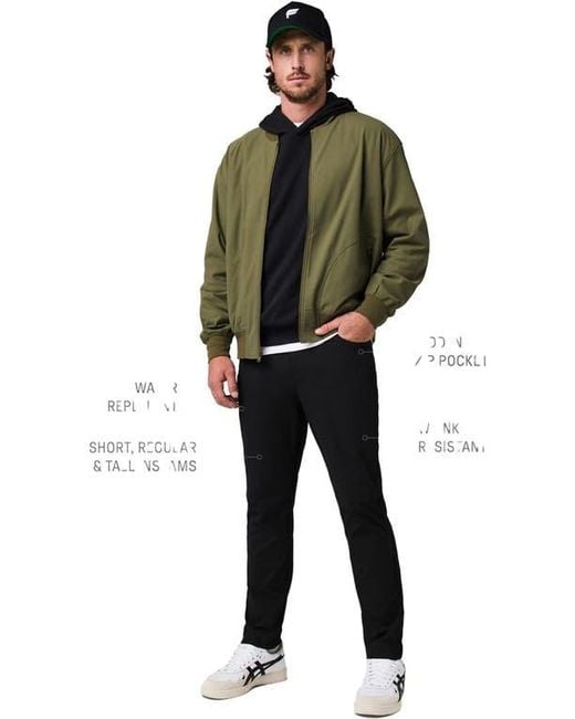Fabletics Black The Don 5-Pocket Pant for men