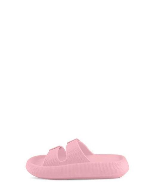 Flexus by Spring Step Pink Bubbles Waterproof Slide Sandal